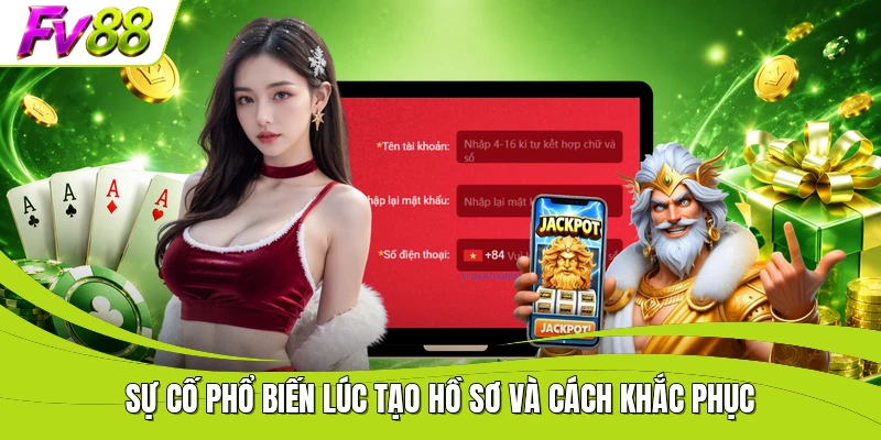 Sự cố phổ biến lúc tạo hồ sơ và cách khắc phục