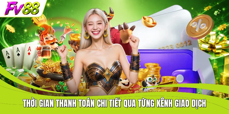 Thời gian thanh toán chi tiết qua từng kênh giao dịch