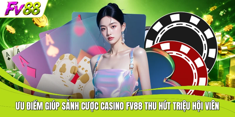 Ưu điểm giúp sảnh cược casino FV88 thu hút triệu hội viên
